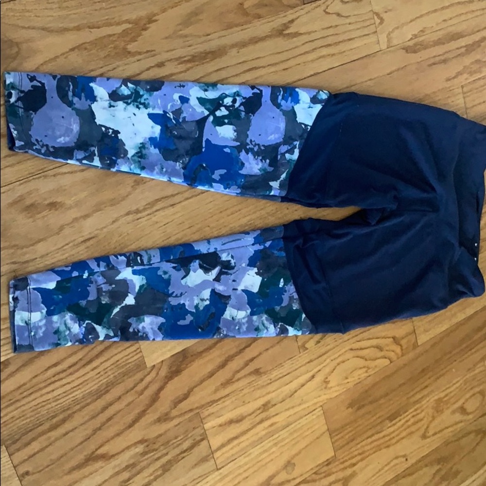 Navy & Floral Leggings